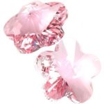 Swarovski lill 14 mm light rose, 1 tk