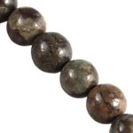 Pruun lumehelbe Obsidiaan 8 mm, 1 tk