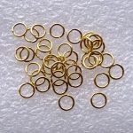 Kuldne rõngas 7 mm 10 tk