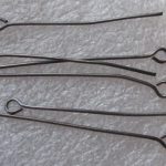 Läikivmust aasaga ehtenõel 28x0,7 mm 10 tk