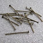 Antiikpronks peaga ehtenõel 24x0,8 mm 10 tk