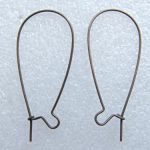 Antiikvasksed kõrvarõngahaagid 37 mm 2 tk/1 paar