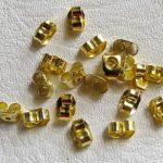 Kuldsed kõrvarõngatagused 4x5 mm, 1 paar