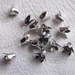 Plaatina värvi helmekübar 6 mm, 10 tk