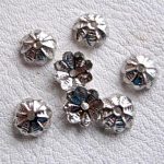 Plaatina värvi helmekübar 9 mm, 10 tk