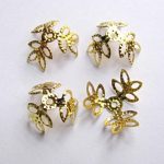 Kuldne filigraanne helmekübar 14 mm 1 tk