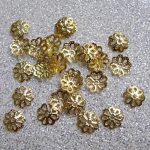 Kuldne helmekübar 7 mm 10 tk