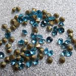 Klaaskristall koonus 2,8 mm (SS10) sinine 1 tk