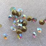 Klaaskristall koonus 2,8 mm (SS10) crystal AB 1 tk