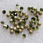 Klaaskristall koonus SS15 oliiv 1 tk