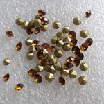 Klaaskristall koonus 3,8 mm (SS15) topaas 1 tk