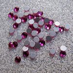 Klaaskristall 2,8 mm (SS10) fuksia 1 tk