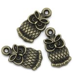 Antiikpronks ripats öökull 15x8 mm, 1 tk