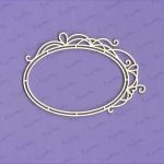 Väljalõige ovaal kaunistustega 60mm x 90mm