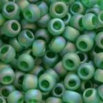 Toho ümarad 8/0 trans-rainbow-frosted grass green ca 5 g