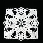 Hõbedane filigraanne ruut 39x39 mm 1 tk