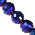 CrystaLine disco klaashelmes tumesinine  6mm 1 tk