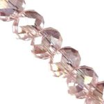 CrystaLine rondell heleroosa AB 3x4 mm 1 tk