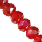 CrystaLine rondell punane AB 4,5x6 mm 1 tk