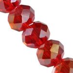 CrystaLine rondell punane AB 8x10 mm 1 tk