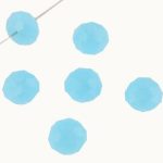 Helesinine lihvitud rondell 4x3 mm 1 tk