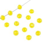 Kollane lihvitud rondell 4x3 mm 1 tk