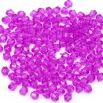 Lillad akrüülrombid 4 mm 10 tk