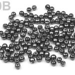 Hematiidi värvi klaaspärlid 4 mm 10 tk