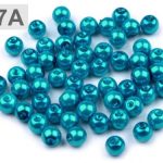 Klaaspärlid 6 mm türkiis, 10 tk