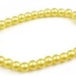 Läbikumav kollane klaaspärl 10 mm 1 tk