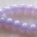 Läbikumav helelilla klaaspärl 10 mm 1 tk