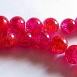 Mõraline klaashelmes 10 mm tumeroosa/oranž, 1 tk