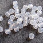 Klaashelmes 3 mm läbikumav valge, 10 tk