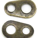 Antiikpronks kinnise vastasosa 6x4mm, 10 tk