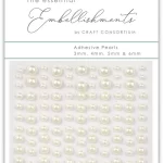 CC kleebitavad poolpärlid naturaalvalged CEAPRL001