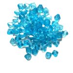 Helesinised akrüülrombid 8 mm 10 tk