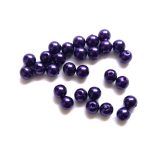 Tumelillad plastikpärlid 6 mm, 10 tk