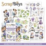 ScrapBoys väljalõigete plokk 15x15cm Pop Up Lavender Love