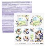 ScrapBoys kahepoolne paber 30,5x30,5cm Lavender Love - 03, 1 leht